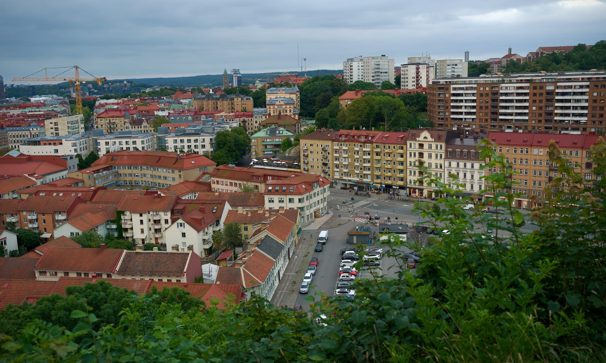 View over downtown Gothenburg.