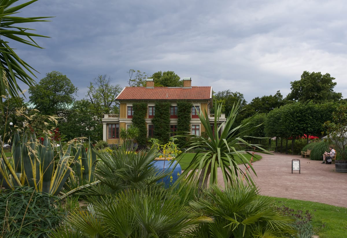 Old house in the park run by the Garden Society of Gothenburg